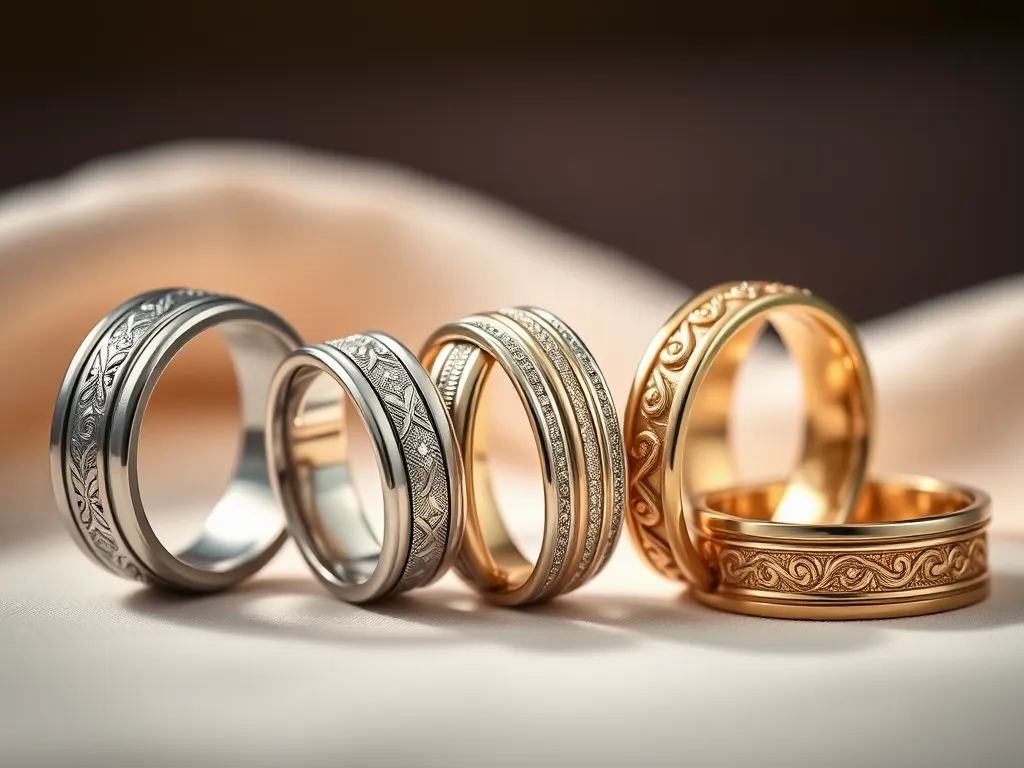 Men’s wedding bands and rings